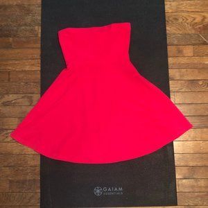 Express strapless mini skater dress
